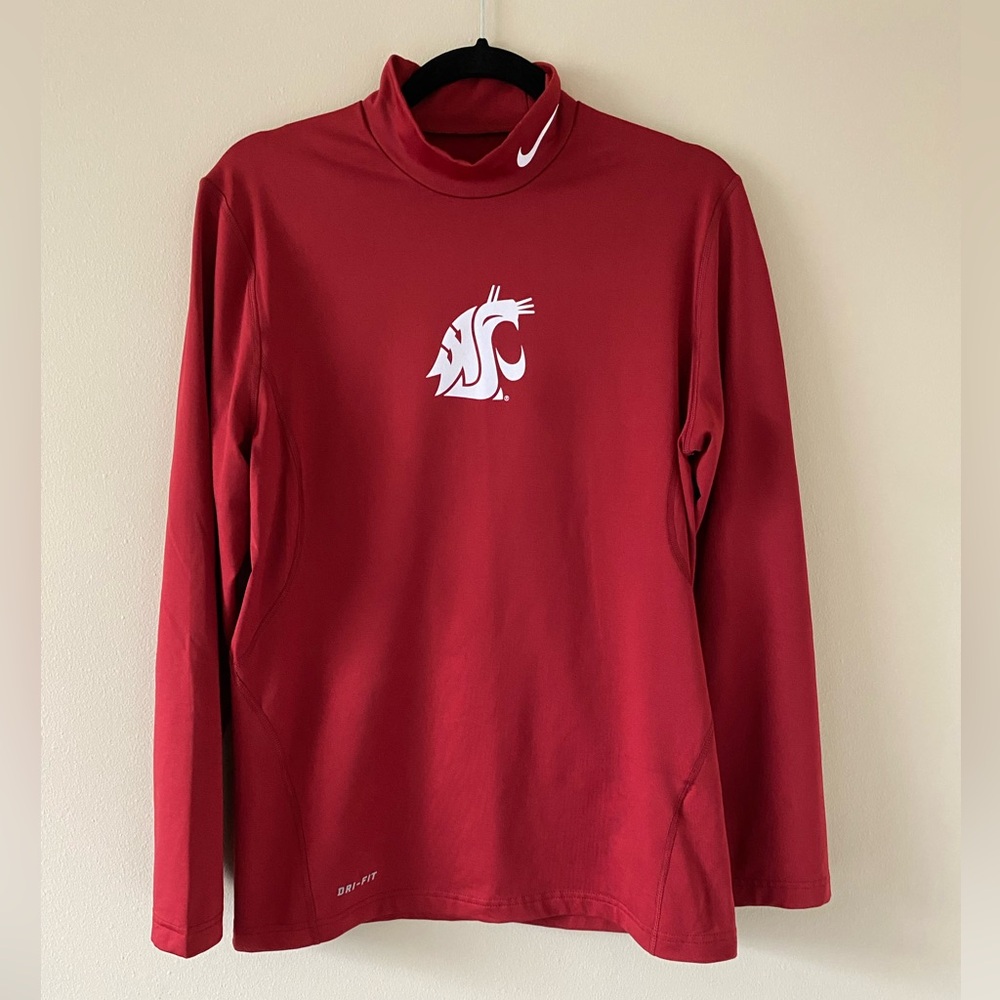 Nike WSU Mock Neck long sleeve Dri-Fit shirt size Medium
